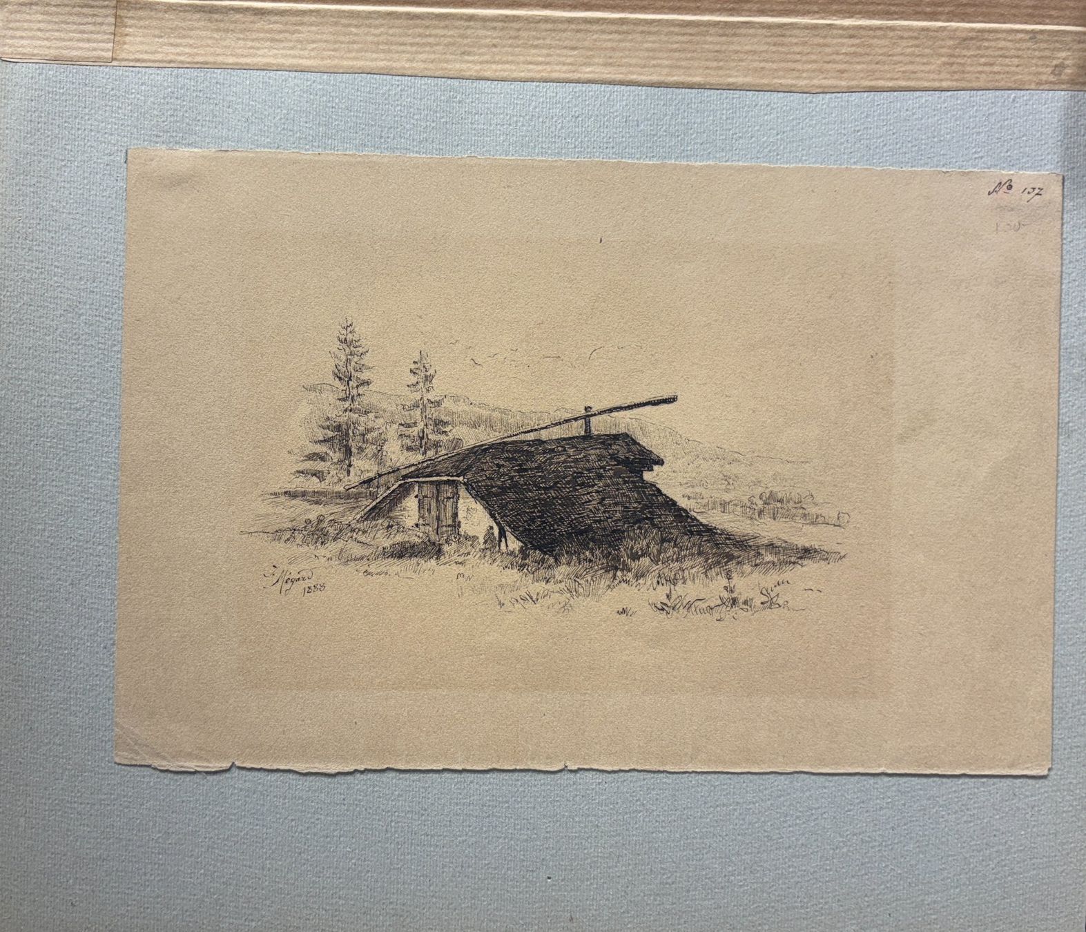 Tableaux: Dessin original de Joseph Mégard, 1888 – D'occasion à Genève par aic_p8ld 3