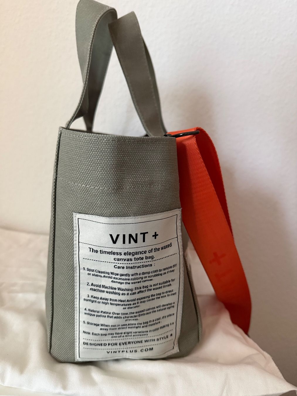 Taschen für Damen: VINT+ WAXED CANVAS TOTE BAG - SMALL - GRAU VIGORE – Neu (gemäss Beschreibung) aus Unterägeri von Angi2478 2