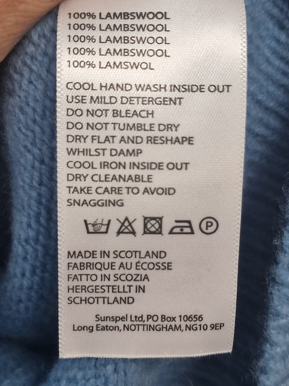 Maglioni & Felpe: Damen Pullover Sunspel hellblau S wolle neuwertig – Nuovo (secondo la descrizione) da Meierskappel venduto da HeartWear 5