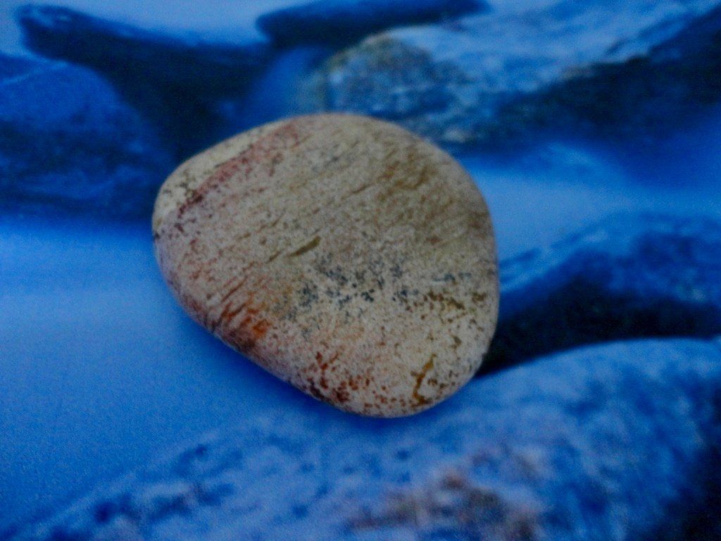 Mineralien & Heilsteine: Landschafts-Jaspis Handschmeichler – Neu (gemäss Beschreibung) aus Biberist von Steine