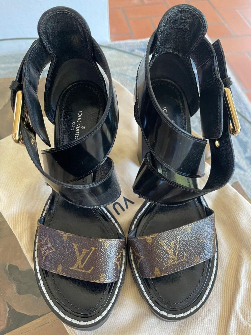 Louis Vuitton Damenschuhe: Louis Vuitton StarTrail HighHeel Sandals – Neu (gemäss Beschreibung) aus Bonstetten von Swiss4Sale 1