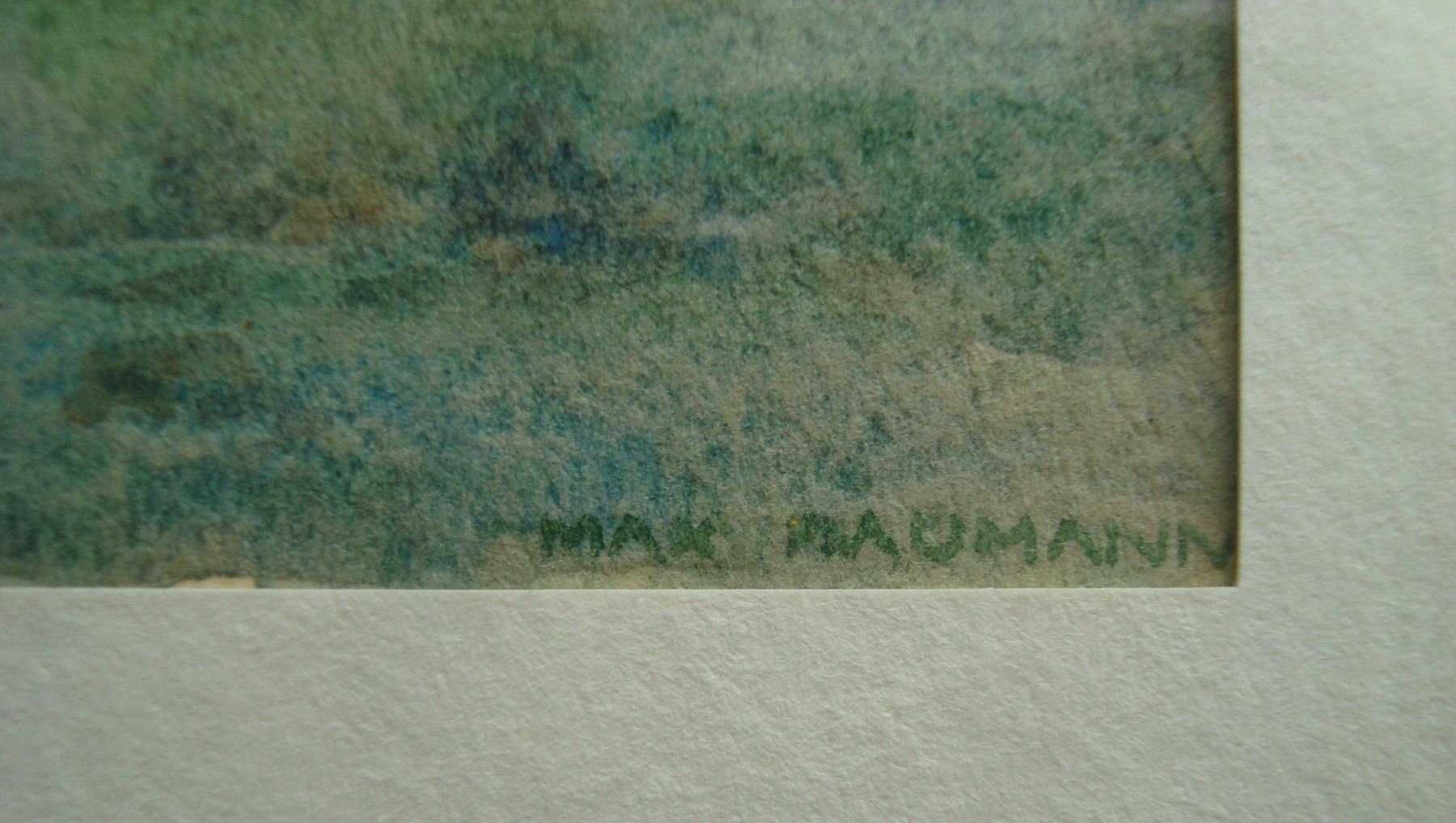 Gemälde: Max Baumann, Aquarell Landschaft – Gebraucht aus Oberdorf NW von Lufao 1
