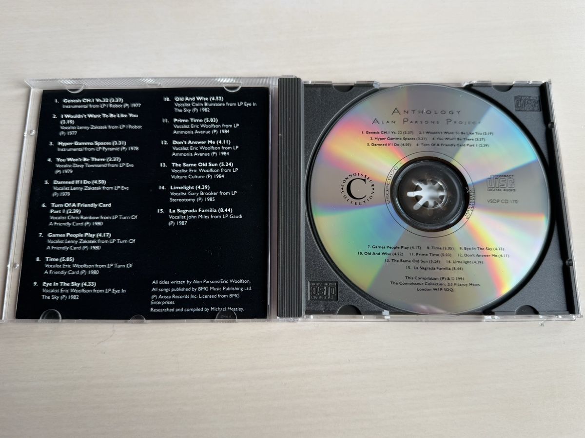CD: Alan Parsons Project - Anthology - CD 1991 – Usato da Oberried Brienz venduto da Chyara 2