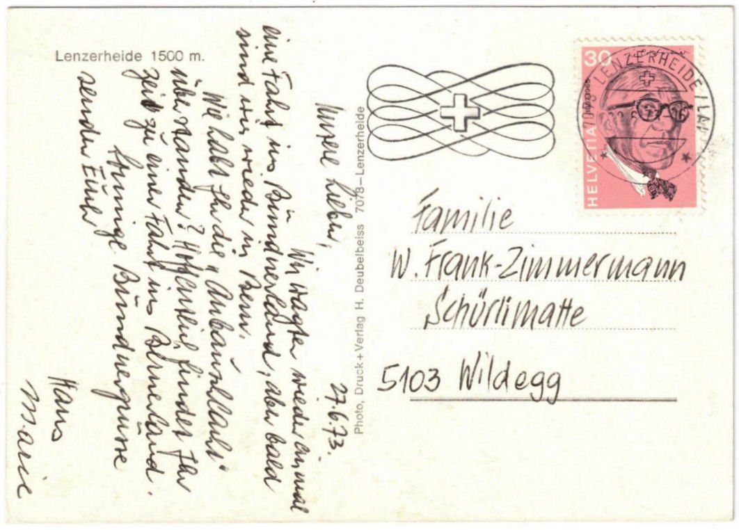 Cartoline postali: Lenzerheide - Sessellift Tgantieni – Usato da Binningen venduto da Mountainrider 1