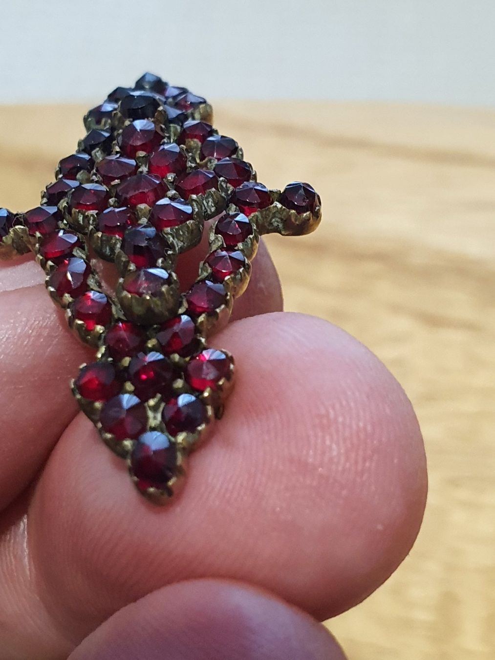 Spille & Fermagli: Biedermeier 1870/80er Granat Brosche oder Anhänger – Usato da Wohlen AG venduto da palmsprings 6