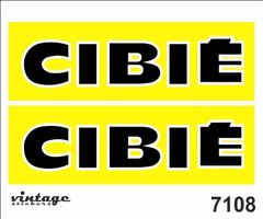 Cibie Cibié Aufkleber Sticker 2teilig 11.2x3,4cm  NEU