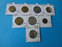 Peru, Konvolut alte Münzen 1980-2011 meist unzirk