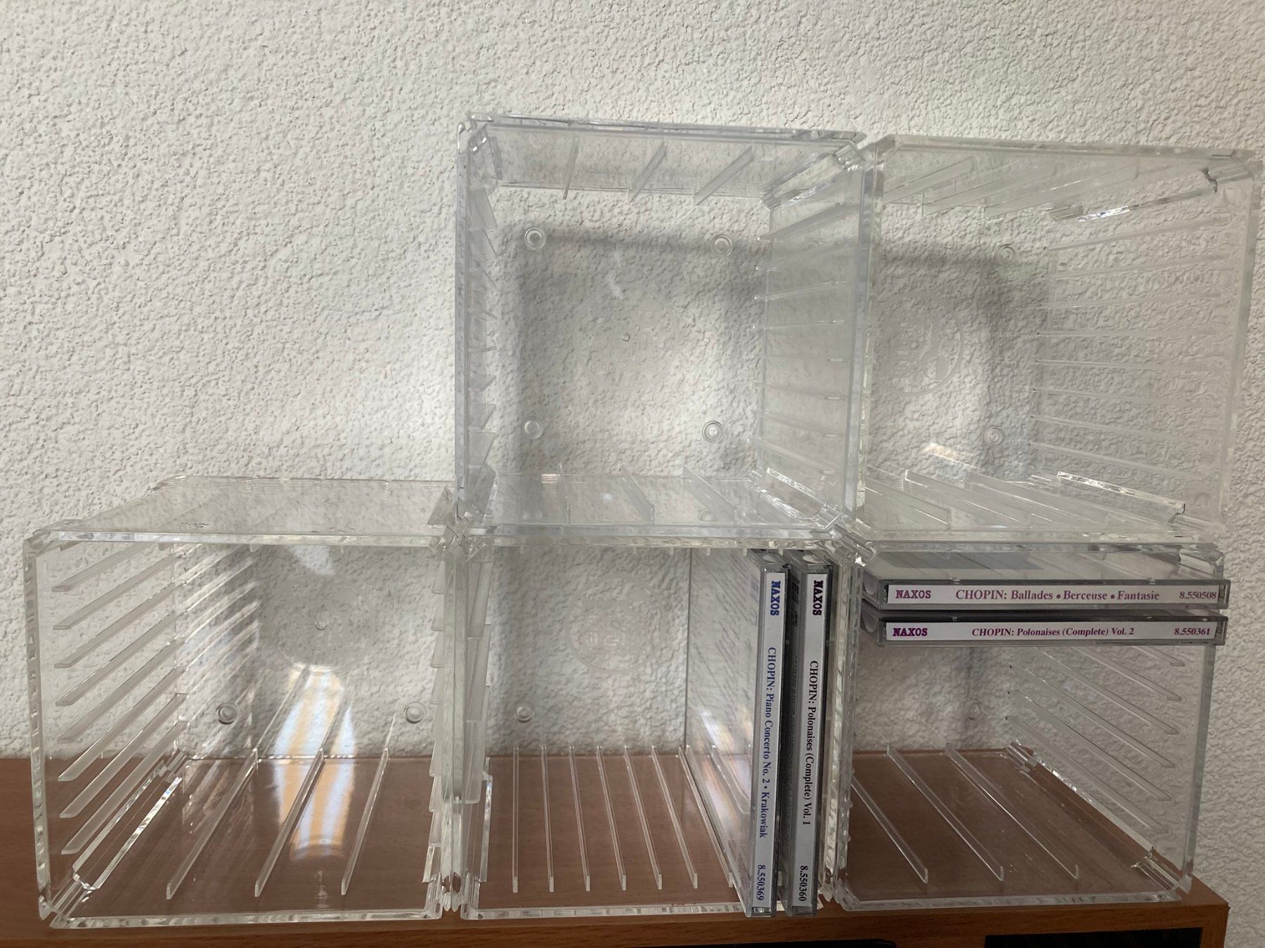 Regale: CD Regal Acryltransparent, stapelbar, neuwertig – Gebraucht aus Dällikon von steoerg 1