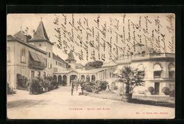 AK Yverdon, Hotel des Bains, 1902