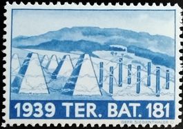 Soldatenmarke 2.WK, Ter Batallion 181, blau, Wi Ter 368