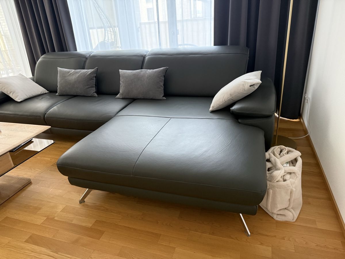 Divani: Dieter Knoll Ecksofa, Echtleder (Rivello) – Usato da Bülach venduto da Second-Chance 5