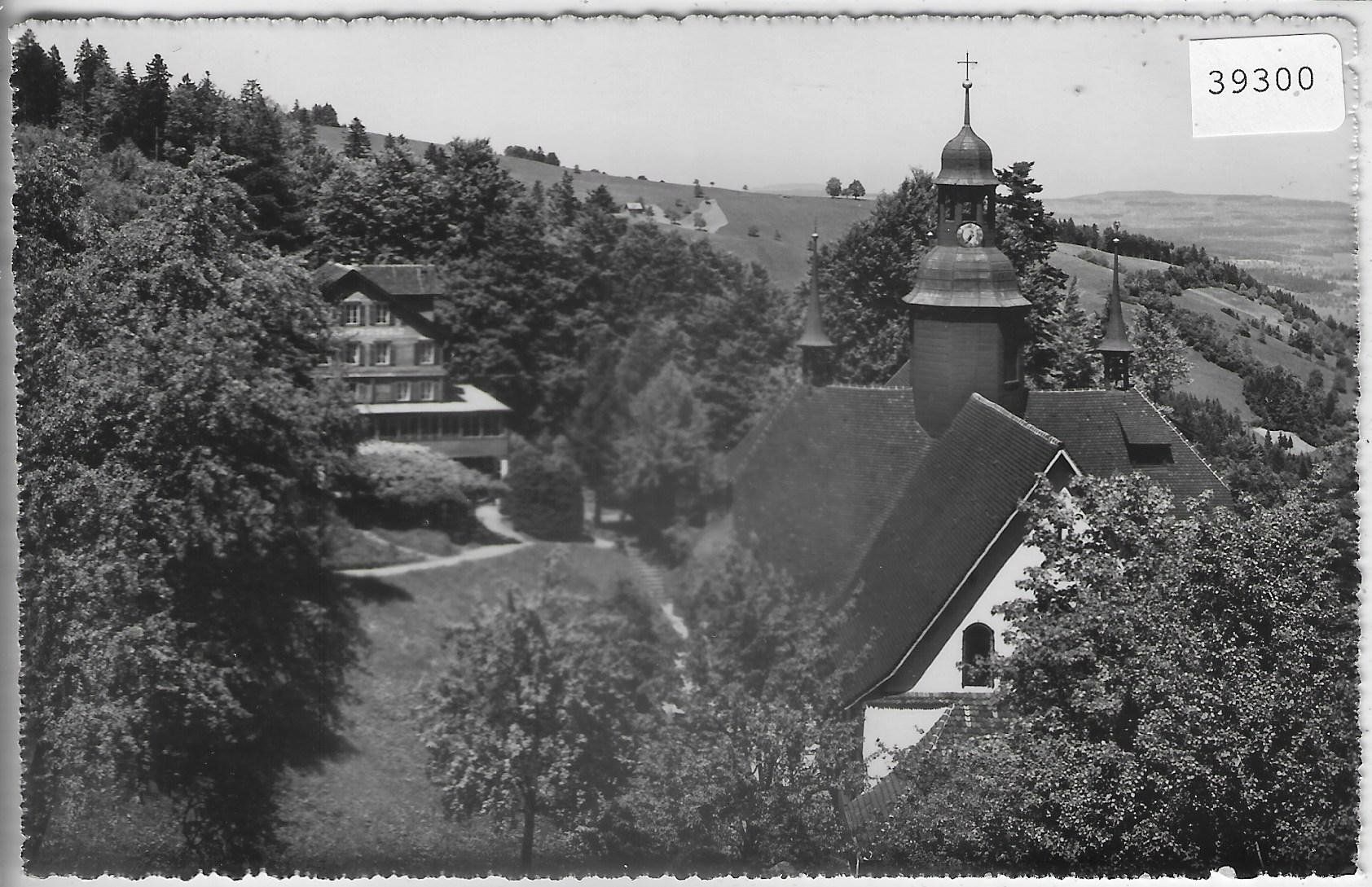 Ansichtskarten: Kurhaus und Wallfahrtskirche Hergiswil – Defekt aus Ettingen von Kartenplanet