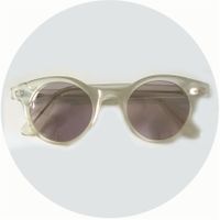 Sonnenbrille Damen milchig rund korrigierte Gläser VINTAGE