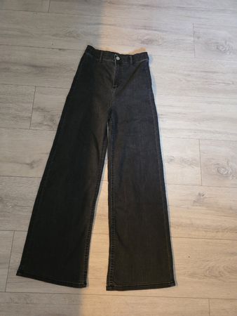 S.Oliver Damen Jeans, Schwarz, Wide Leg, Grösse 152
