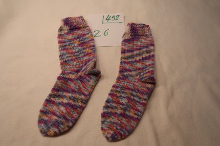 Handgestrickte Kinder  Wollsocken  Gr:26     (452)