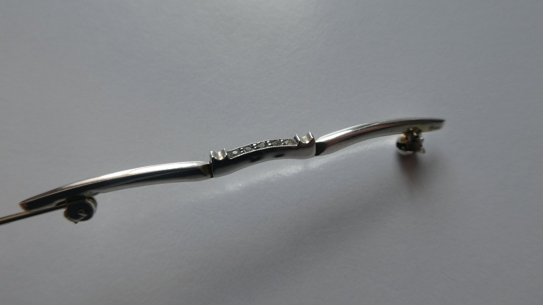 Spille & Fermagli: antike Brosche AKF 800 Silber 5 Steine Anstecknadel – Usato da Frauenfeld venduto da dhour