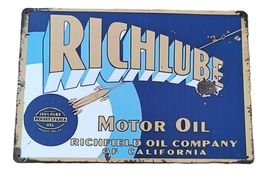 RICHLUBE MOTOR OIL - Blechschild  (neu/OVP)