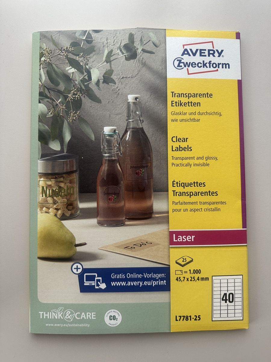 Avery Zweckform Sticker: Avery Zweckform L7781-25 – Nuovo (secondo la descrizione) da Frick venduto da skiblitz
