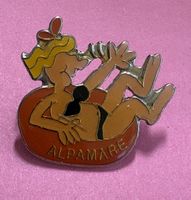 Pin Anstecker Alpamare mit Person guter Zustand