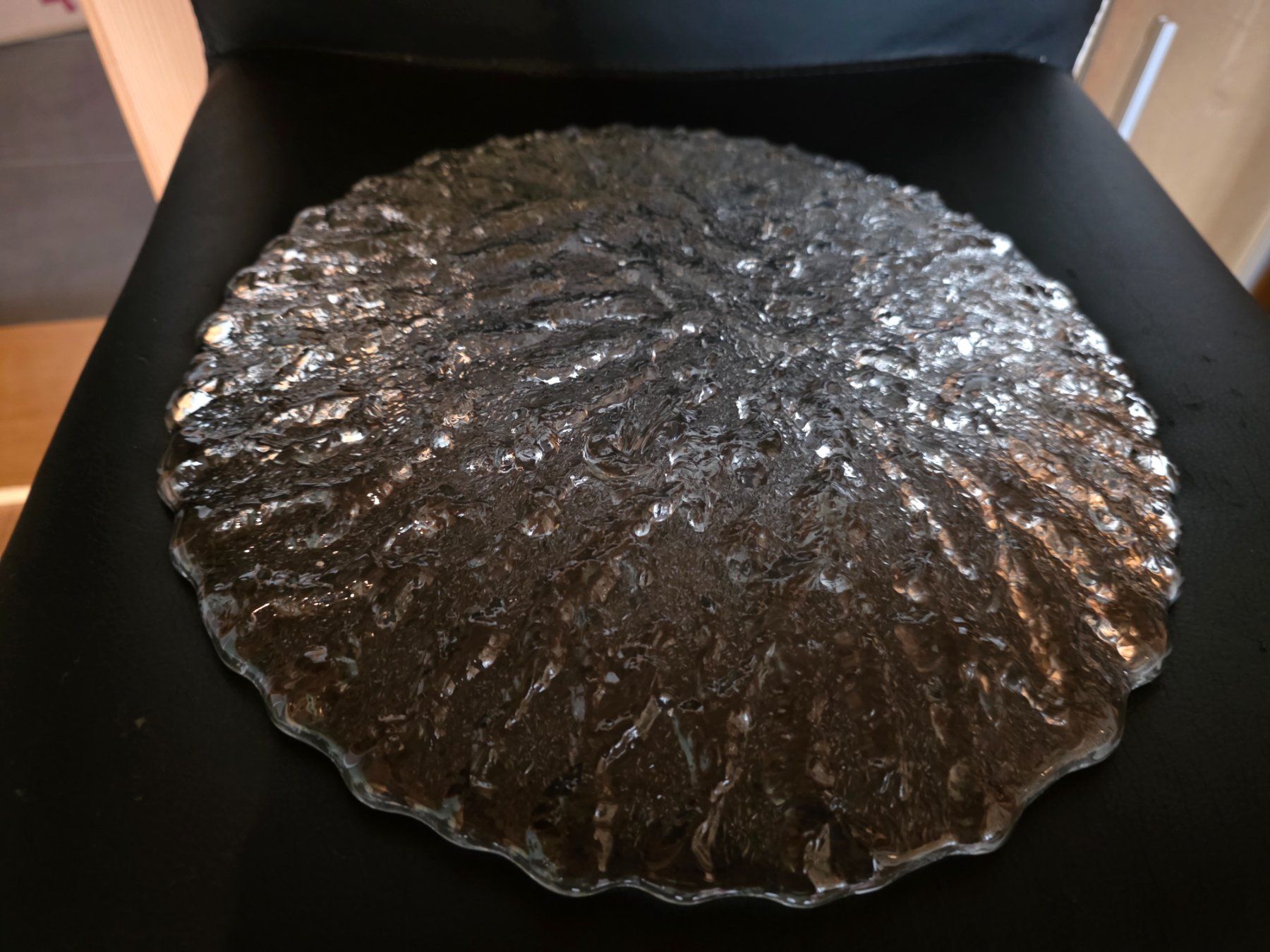 Servierplatten: schwere massive Glas Servier Platte Kuchen Tortenplatte – Gebraucht aus Walterswil BE von Lonitti 2