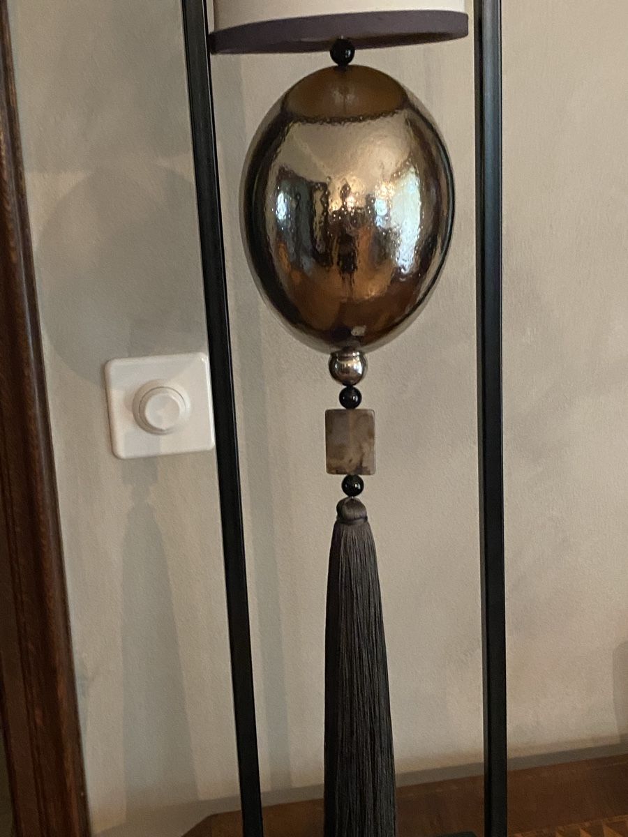 Lampen: lampada con sfera metallizzata e nappa – Gebraucht aus Ascona von her_7yh6 2