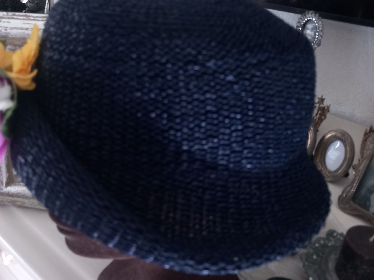 Copricapi, berretti & cappellini: Cooler Marine Blauer Sommerhut/Vintage – Usato da Aegerten venduto da gismolini 3