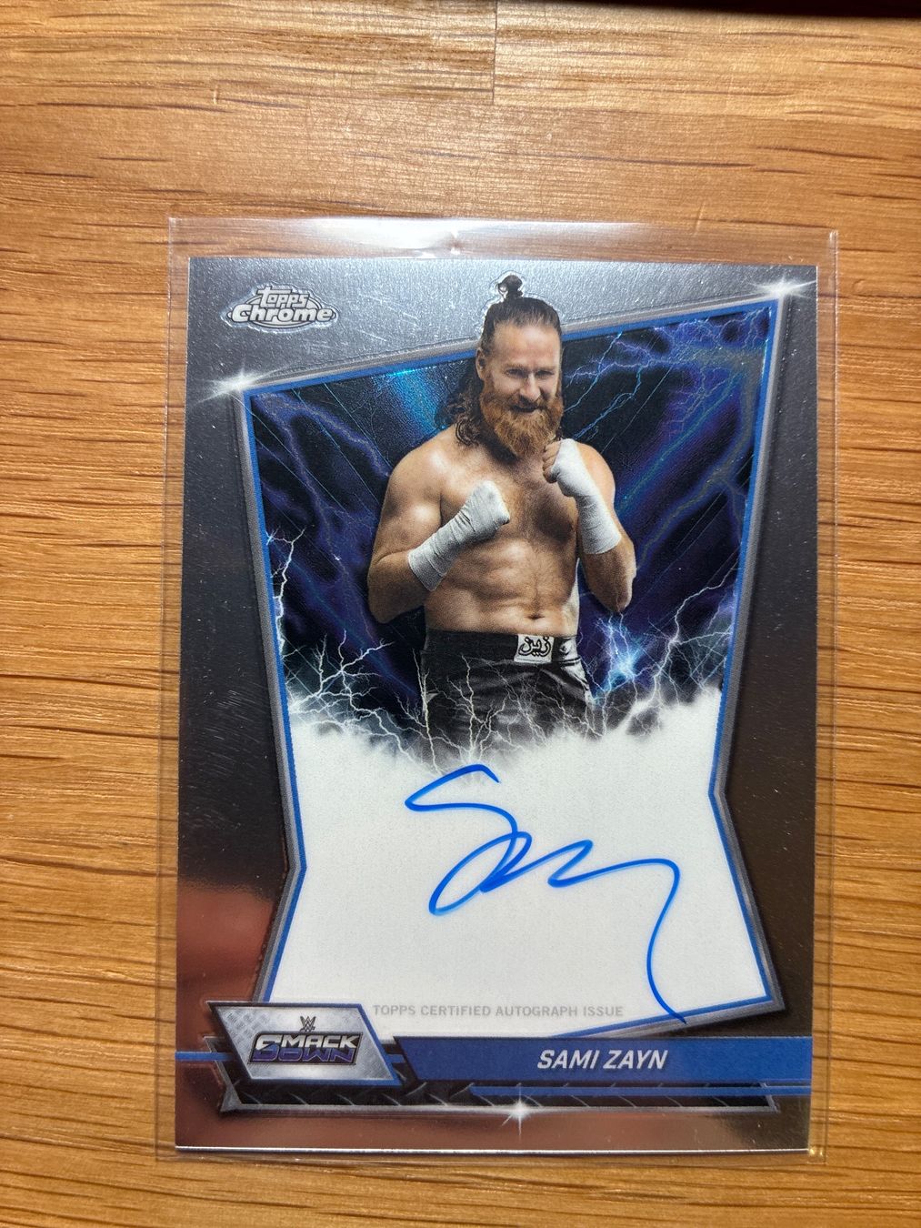 Topps Carte collezionabili: Topps Chrome WWE Sami Zayne On-Card Autogramm – Usato da Wangenried venduto da Garagara
