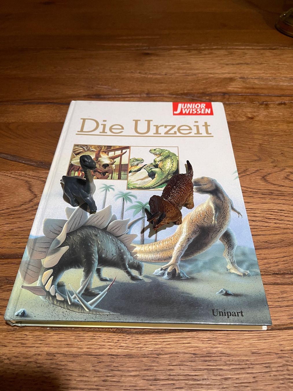 Bücher: Dinosaurier-Set mit Buch "Die Urzeit" für Kinder mit 2 Dinos – Gebraucht aus Zuerich von Dorsi