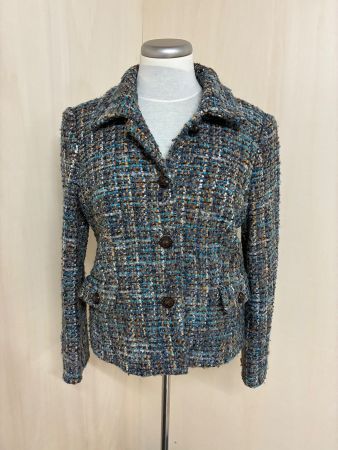 Apanage Blazer aus Wolle in Tweed-Optik in Grösse 42