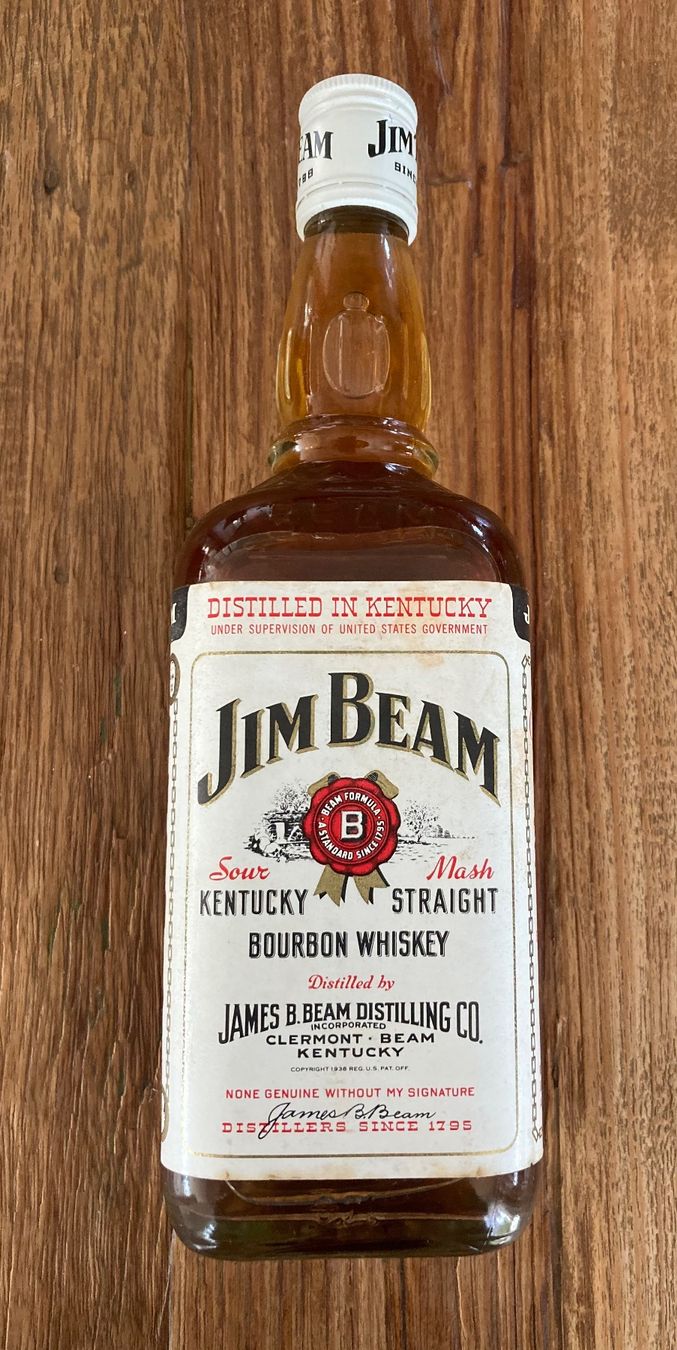 Bevande alcoliche: Whiskey Jim Beam Bourbon von ca 1985 – Nuovo (secondo la descrizione) da Roggwil BE venduto da Maui2000