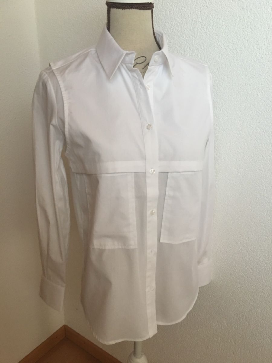 Camicette: Chemise blanche coton, taille L, état impeccable – Nuovo e nell'imballaggio originale da Romont FR venduto da jeanne110 2