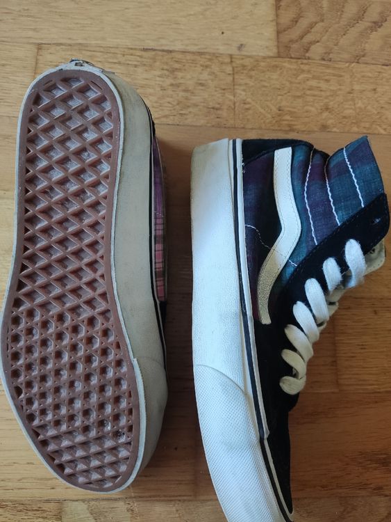 Vans Schuhe Vans Plateau Kariert Hoch Vans Sk8-Hi Sneaker Kariert