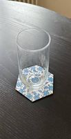Untersetzer, Kork/gemustert, 10 cm