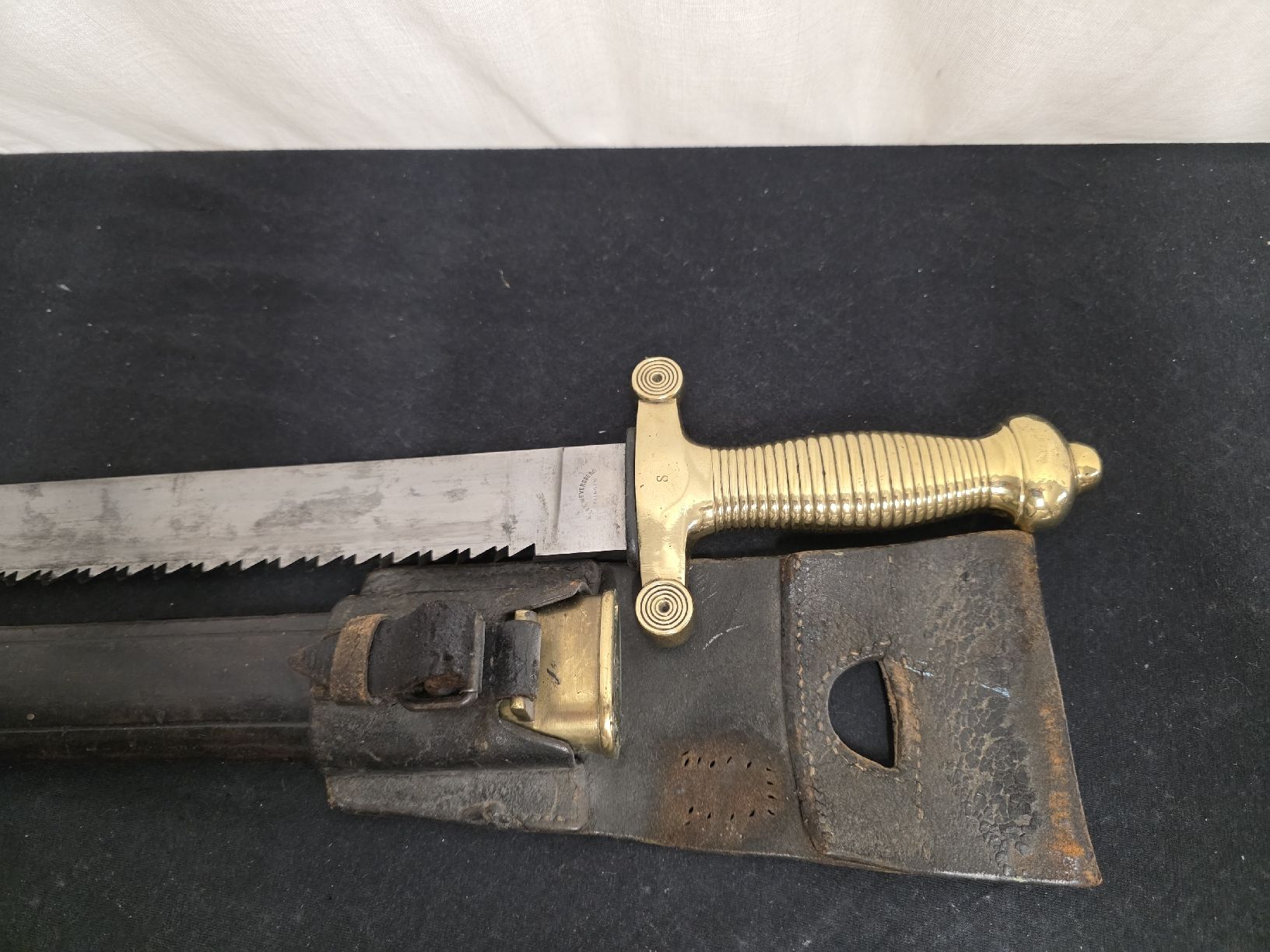 Schweizer Armee Armi bianche: Bajonett schweiz mit Scheide Solingen 1878 gebraucht – Usato da Wolfertswil venduto da Antiko 1