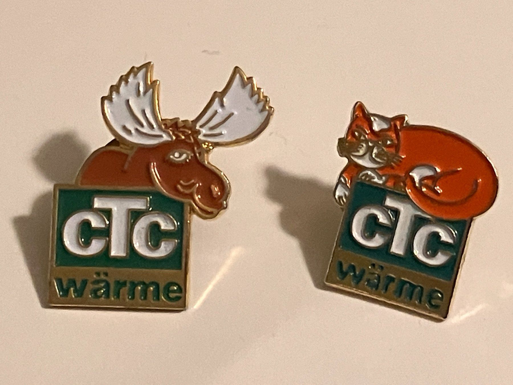 Placchette & Badge: 2 Pin CTC Wärme – Usato da Basel venduto da djwwpp