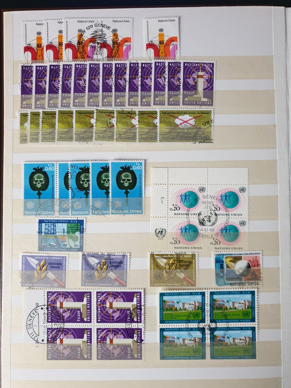 Tutti i francobolli: Briefmarken UNO Genf/New York – Usato da Schaffhausen venduto da rober77 1