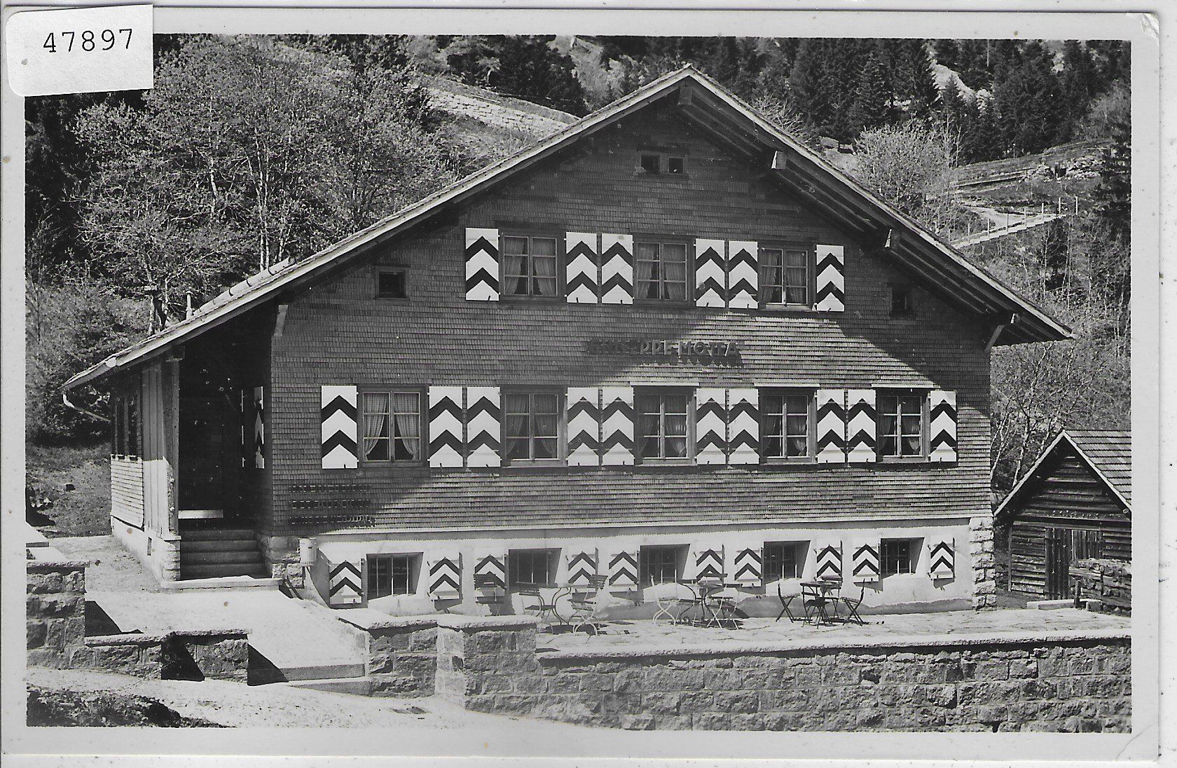 Cartoline postali: Maison du Soldat "Giuseppe Motta" Airolo – Usato da Ettingen venduto da Kartenplanet