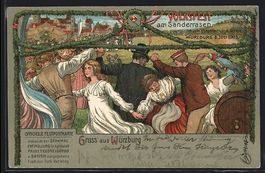Litho Ganzsache Bayern PP15C51 /02: Wür