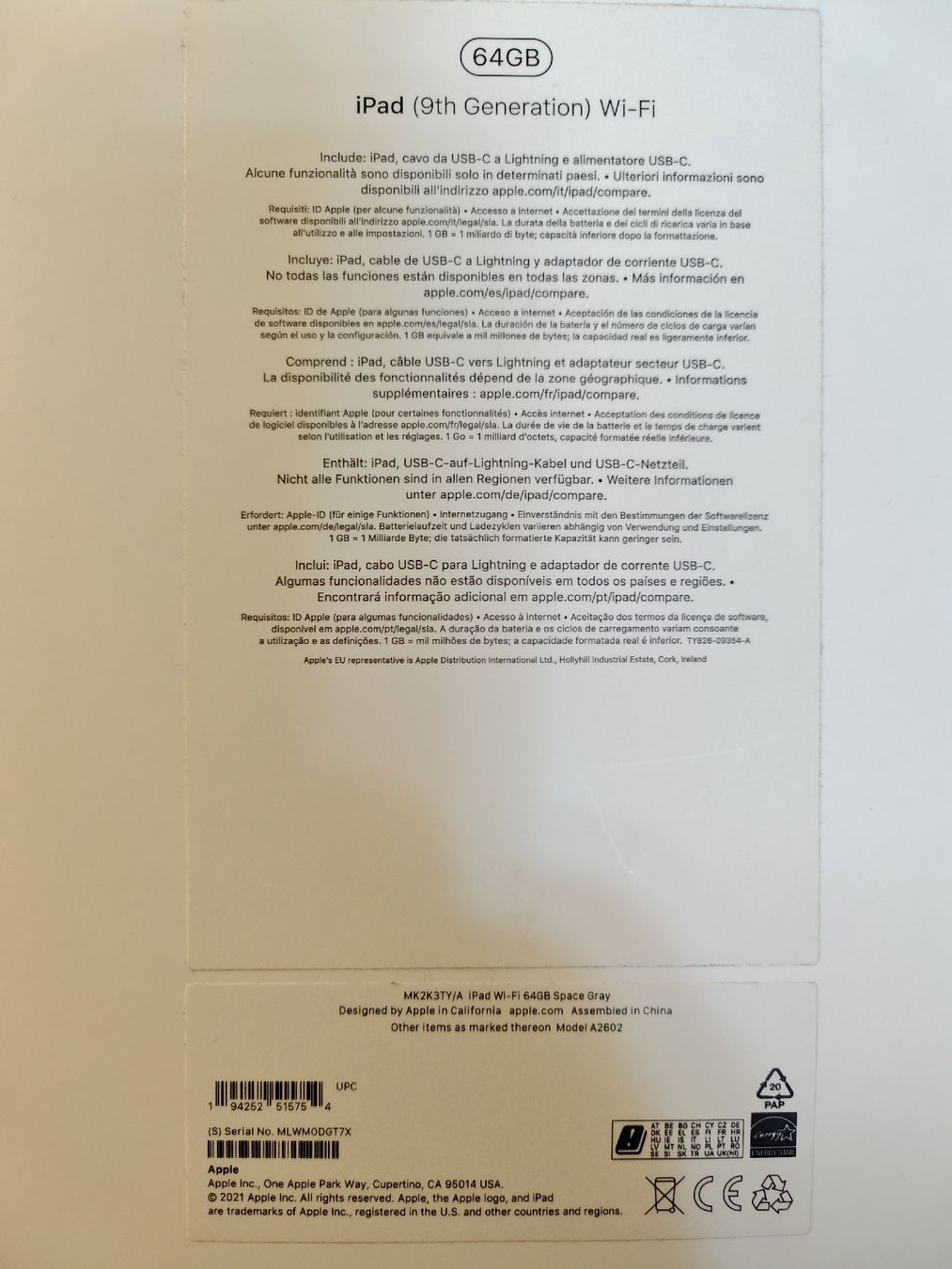 Apple Tablet PC: iPad (9th Generation) Wi-fi – Usato da Elsau venduto da ghbuur 2