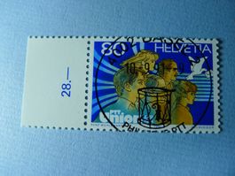 1991 Sonderpostmarke 818 PTT Union ET Vollstempel 4002 BASEL