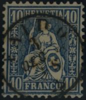CH - Sitz. Helvetia - SBK Nr. 31 - Fingerhutstempel Faido