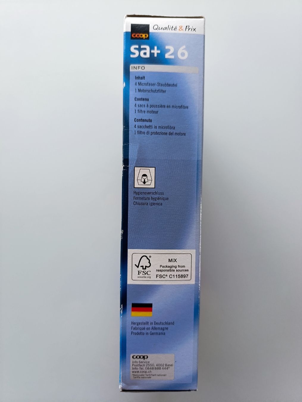 Coop Aspirapolveri & Accessori: Coop SA+26 4 Microfibre Vacuum Bags / Microfaser Staubbeutel – Nuovo e nell'imballaggio originale da Zermatt venduto da MrsMrRabbit 2