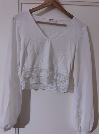 Weisses Tally Weijl Top Gr. L Spitze