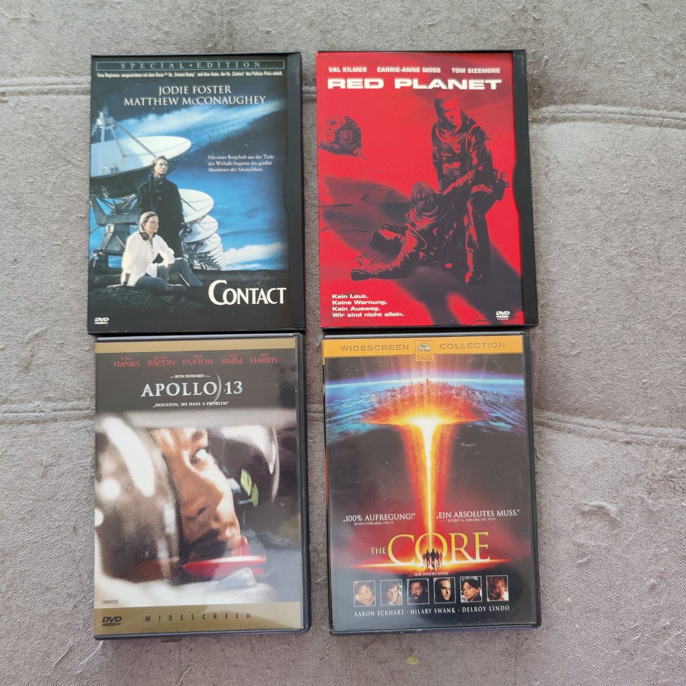 Alle DVDs: 4 Blockbuster der 1990/2000 Jahre DVD – Gebraucht aus Schwerzenbach von Salamon33