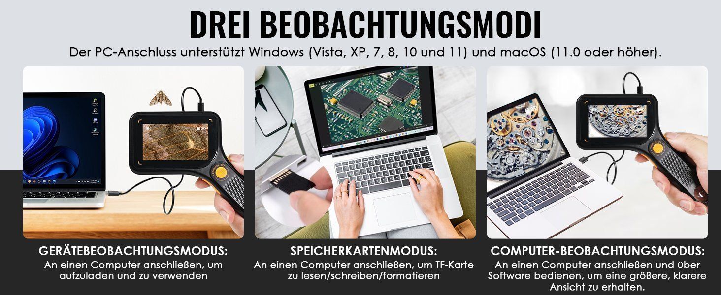 Autres optique: Digitales Mikroskop mit IPS-Bildschirm – D'occasion à Zürich par TJDSF 4