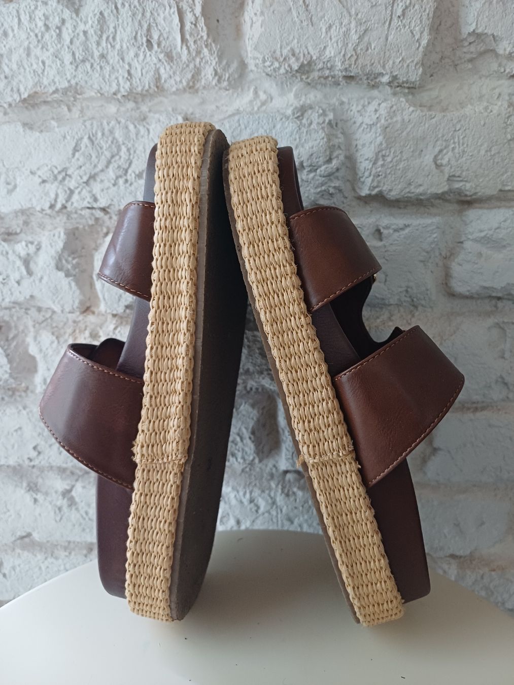 Anna Field Scarpe da donna: Anna Field Pantoletten flach braun Grösse 38  – Nuovo (secondo la descrizione) da Därligen venduto da Musle73 1