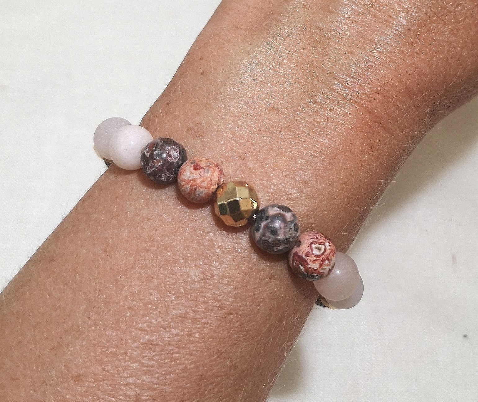 Bracciali & Braccialetti: 1 Steinarmk. mit Goldspacer - Spendenaktion – Nuovo (secondo la descrizione) da Unterkulm venduto da Nachtigall 2