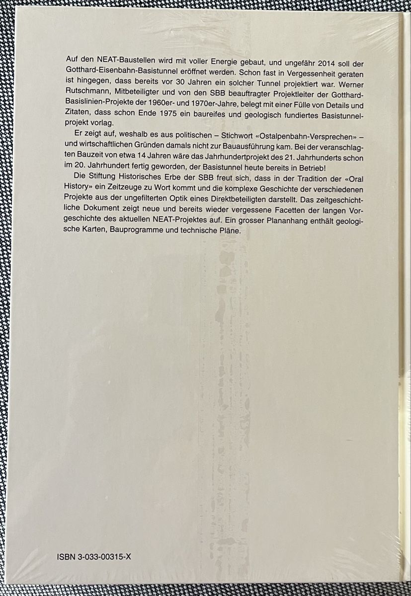 Libri: Neue Eisenbahn-Alpentransversale Gotthard-Basislinie – Nuovo e nell'imballaggio originale da Solothurn venduto da Konqui 1