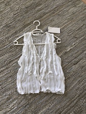 Zara Bluse/Weste in Weiss, Grösse S - Neu!
