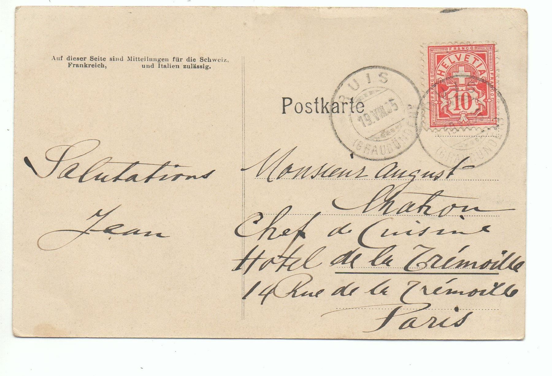 Cartoline postali: BÜNDNER OBERLAND Kühe – Usato da Jona venduto da philajona 1